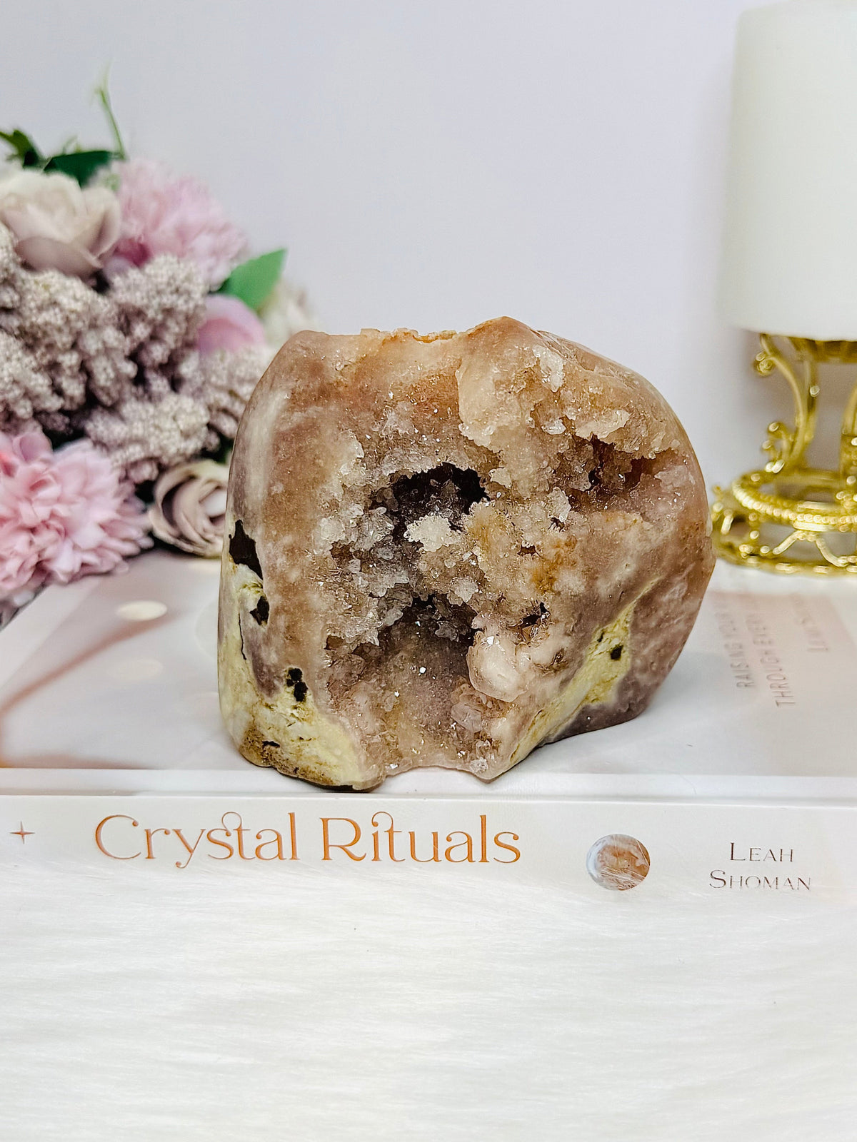 Large Natural Pink Amethyst Druzy Freeform 9cm 581g