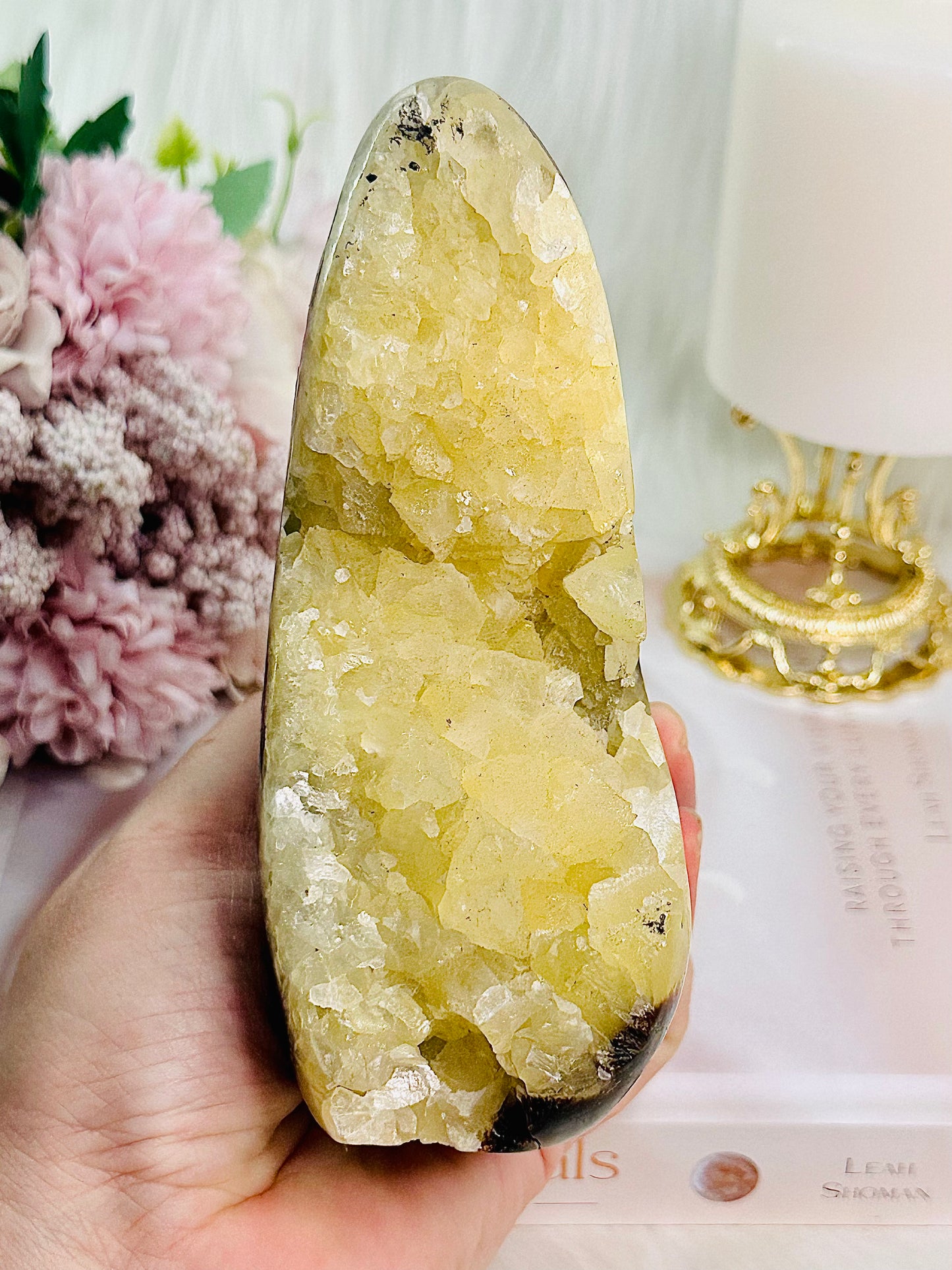 ⚜️ SALE ⚜️ Absolutely Gorgeous Large 890gram Druzy Septarian Specimen