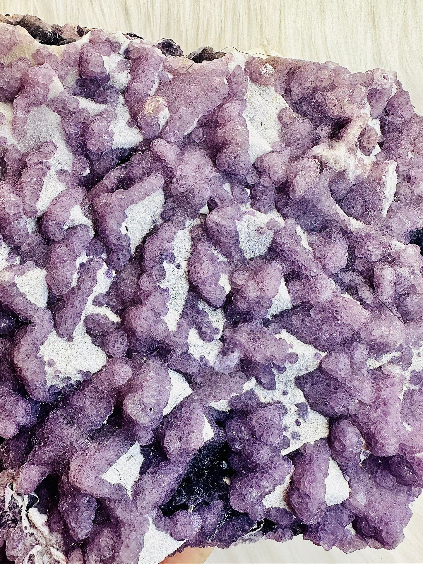 Huge 2.8KG Natural Sugar Fluorite Specimen | Slab From Brazil, She Is Purple On Top With Rainbow Colours Through The Sides