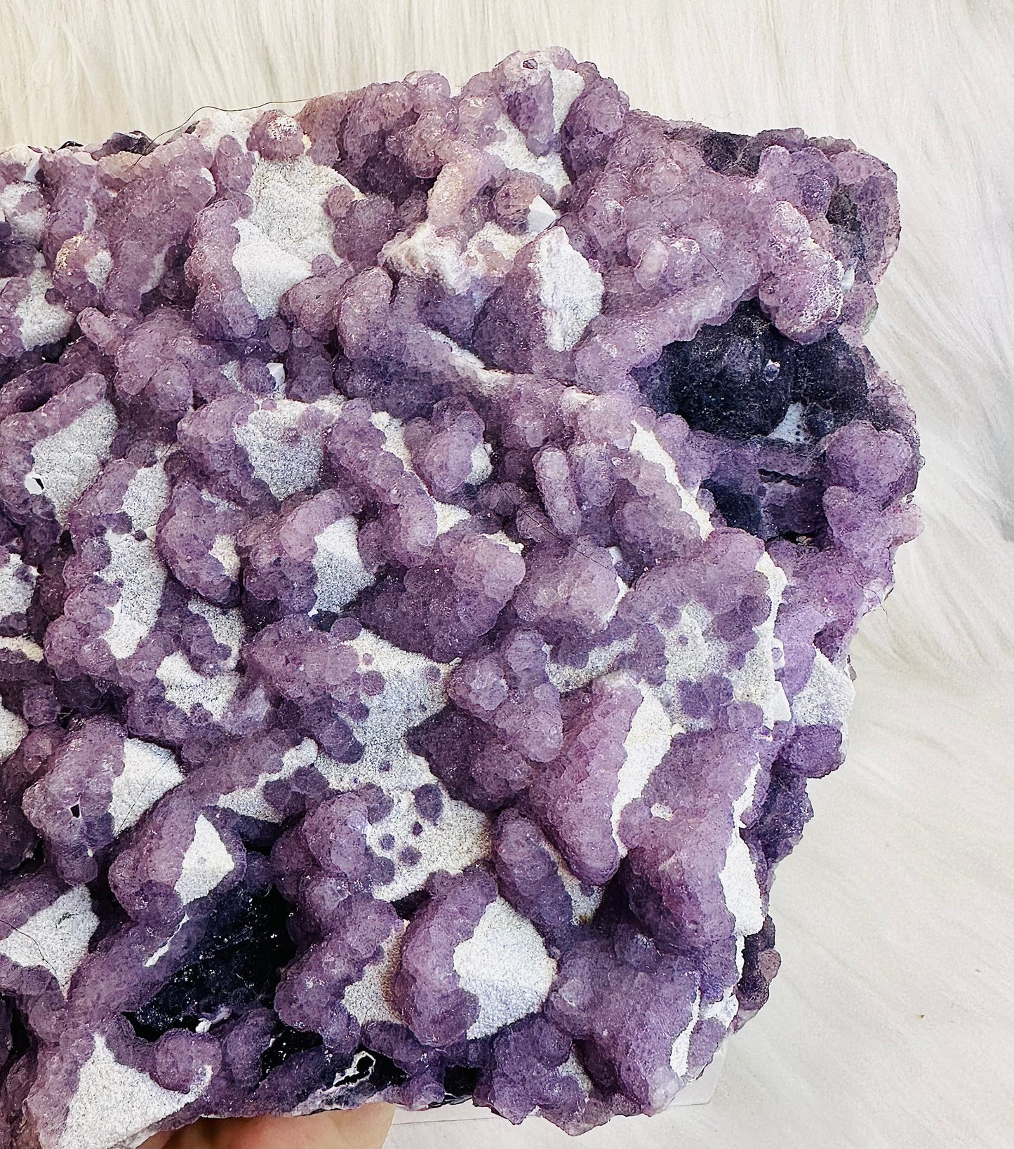 Huge 2.8KG Natural Sugar Fluorite Specimen | Slab From Brazil, She Is Purple On Top With Rainbow Colours Through The Sides