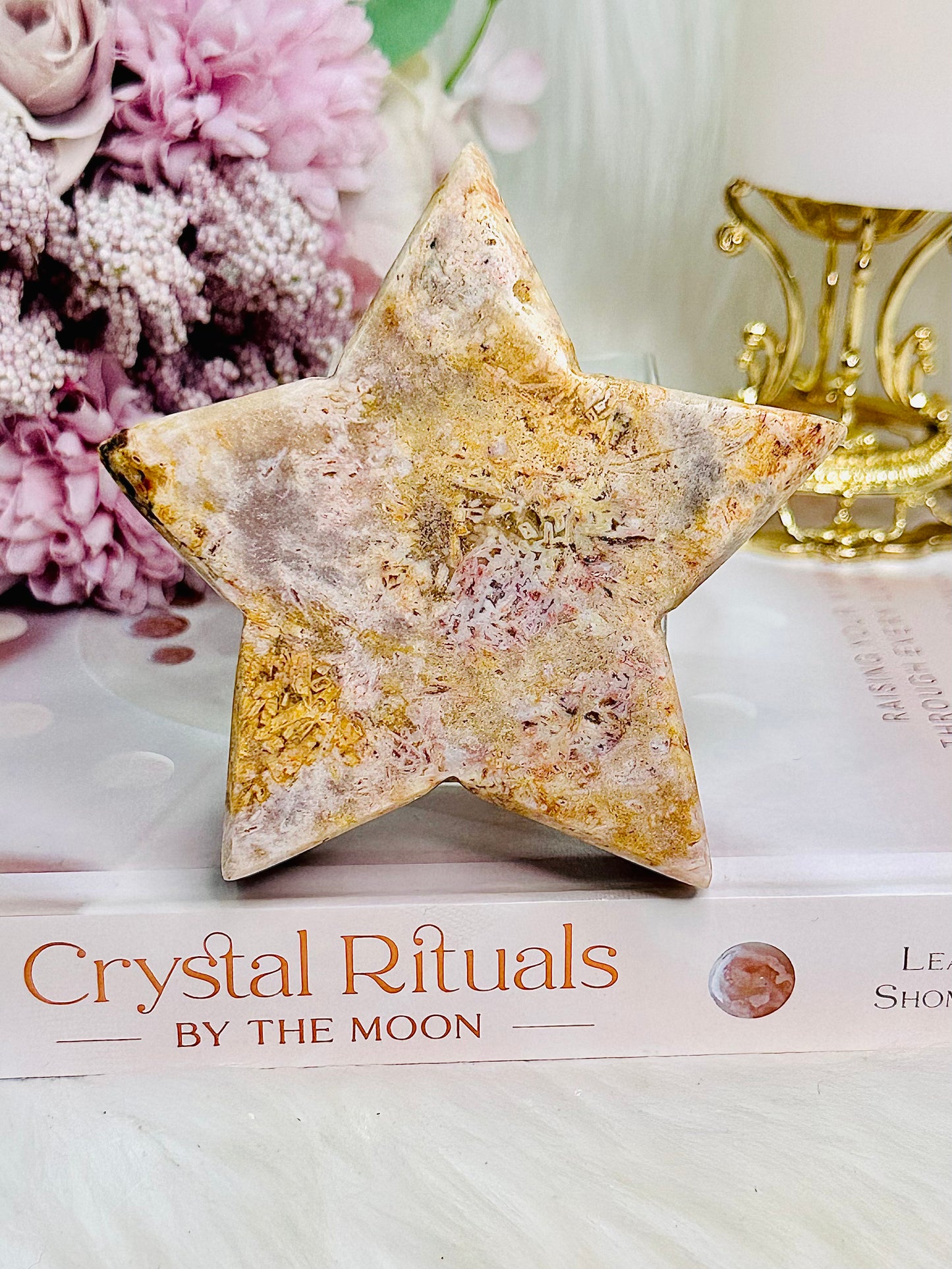 Gorgeous Chunky Pink Amethyst Druzy Star From Brazil
