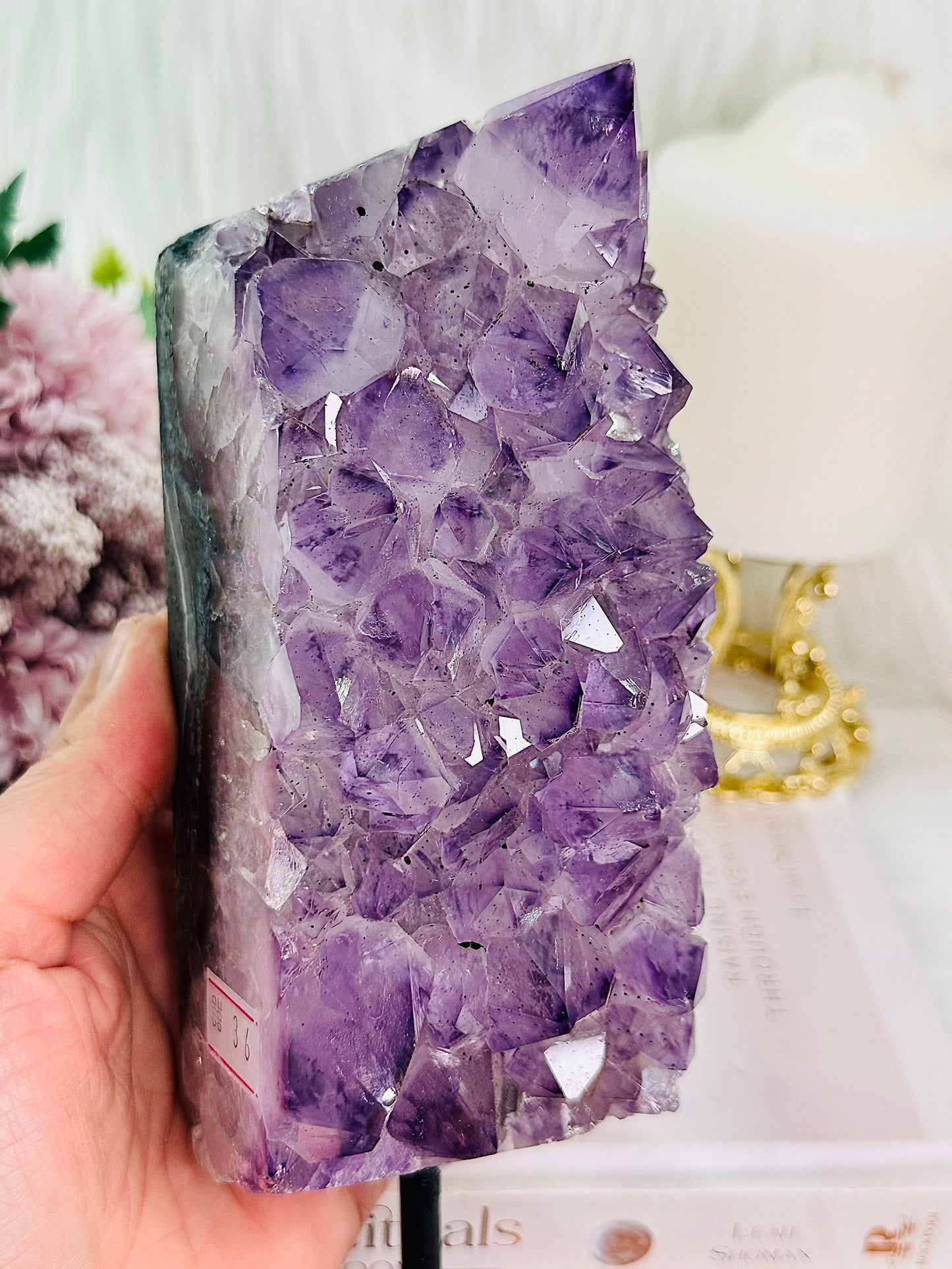 WOW!!!! Classy & Fabulous Large 1.4KG 22cm High Grade Chunky Amethyst Agate Cluster On Stand From Brazil ~ A Truly Exquisite Piece