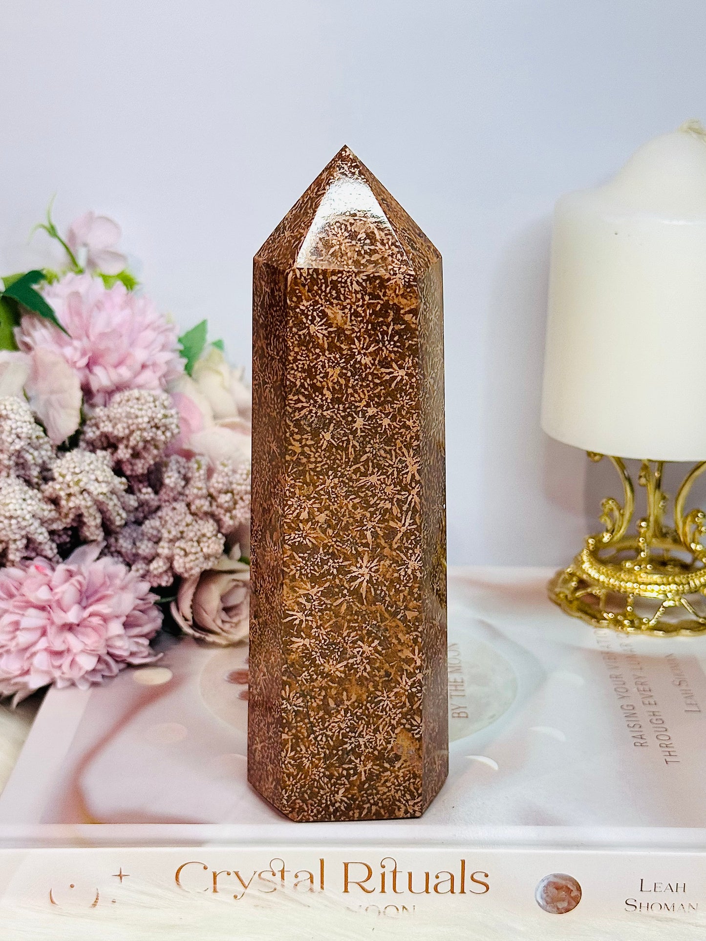 Gorgeous Natural Starburst Jasper Chunky Tower 17cm