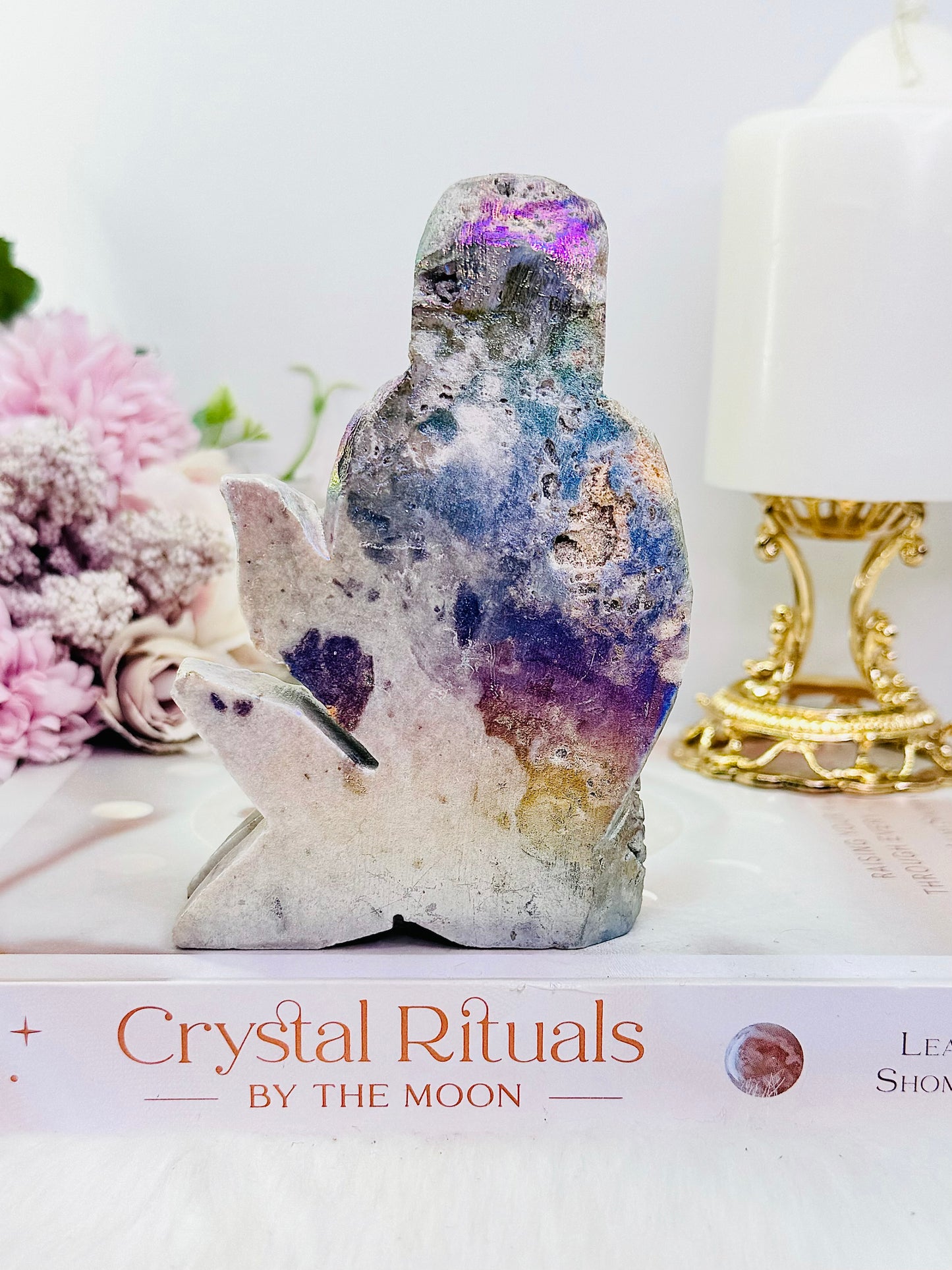 Truly Magical 13cm Chunky Angel Aura Sphalerite Carved Mermaid