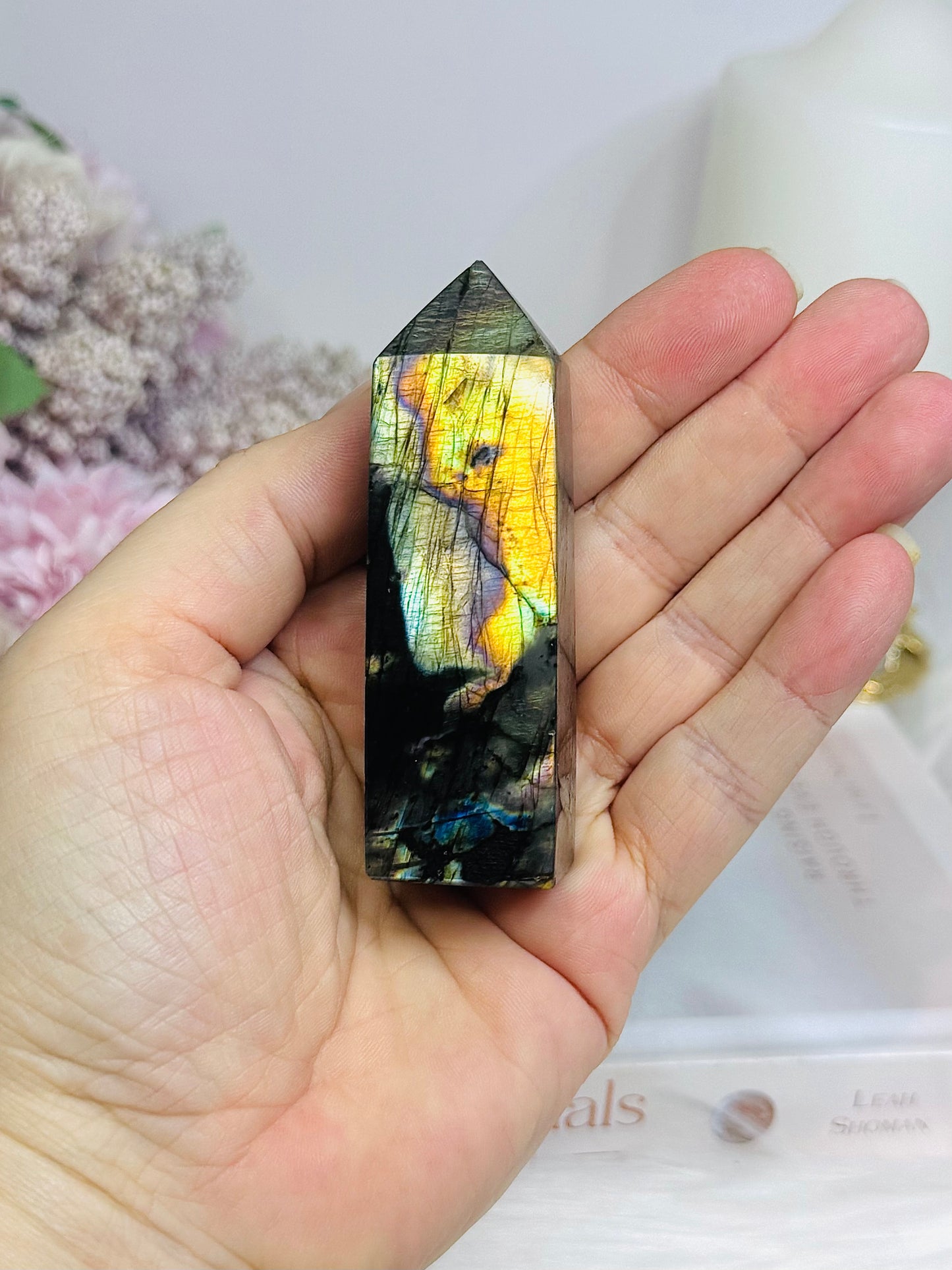 High Grade Labradorite Tower 8cm