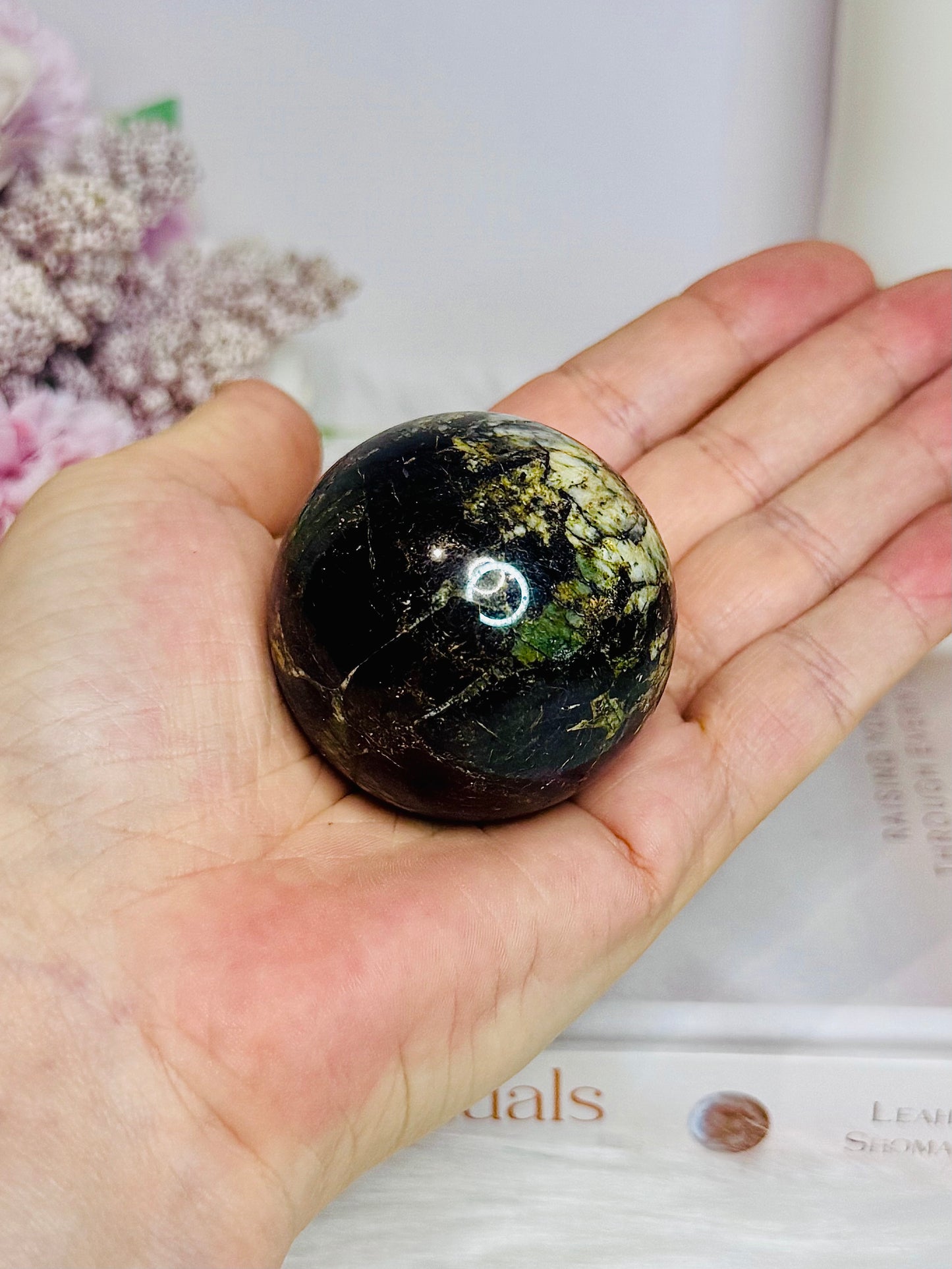 Rare Natural Purpurite Sphere On Stand 168g