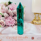 Emotional Healing ~ Absolutely Divine Tall 12cm AAA High Grade Natural Malachite Tower From Congo Simply Spectacular!!