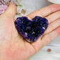 High Grade Amethyst Cluster Heart 6cm