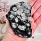 Natural Large Chunky 10cm 366grams Snowflake Obsidian Freeform