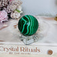 Natural Malachite From Congo Sphere on Stand 131g