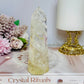 Clear Quartz Tower with Rainbows 12.5cm