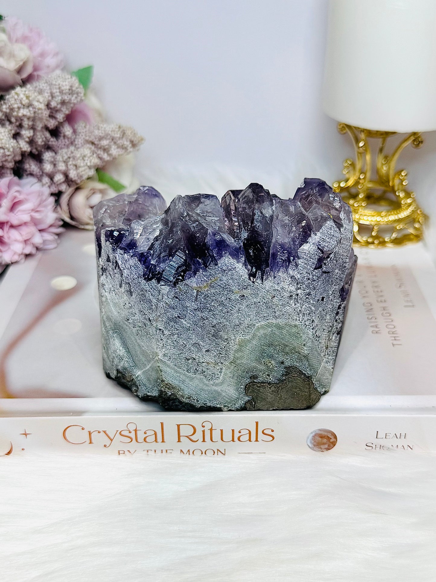 Large Amethyst Base Cut Cluster 11cm 886g