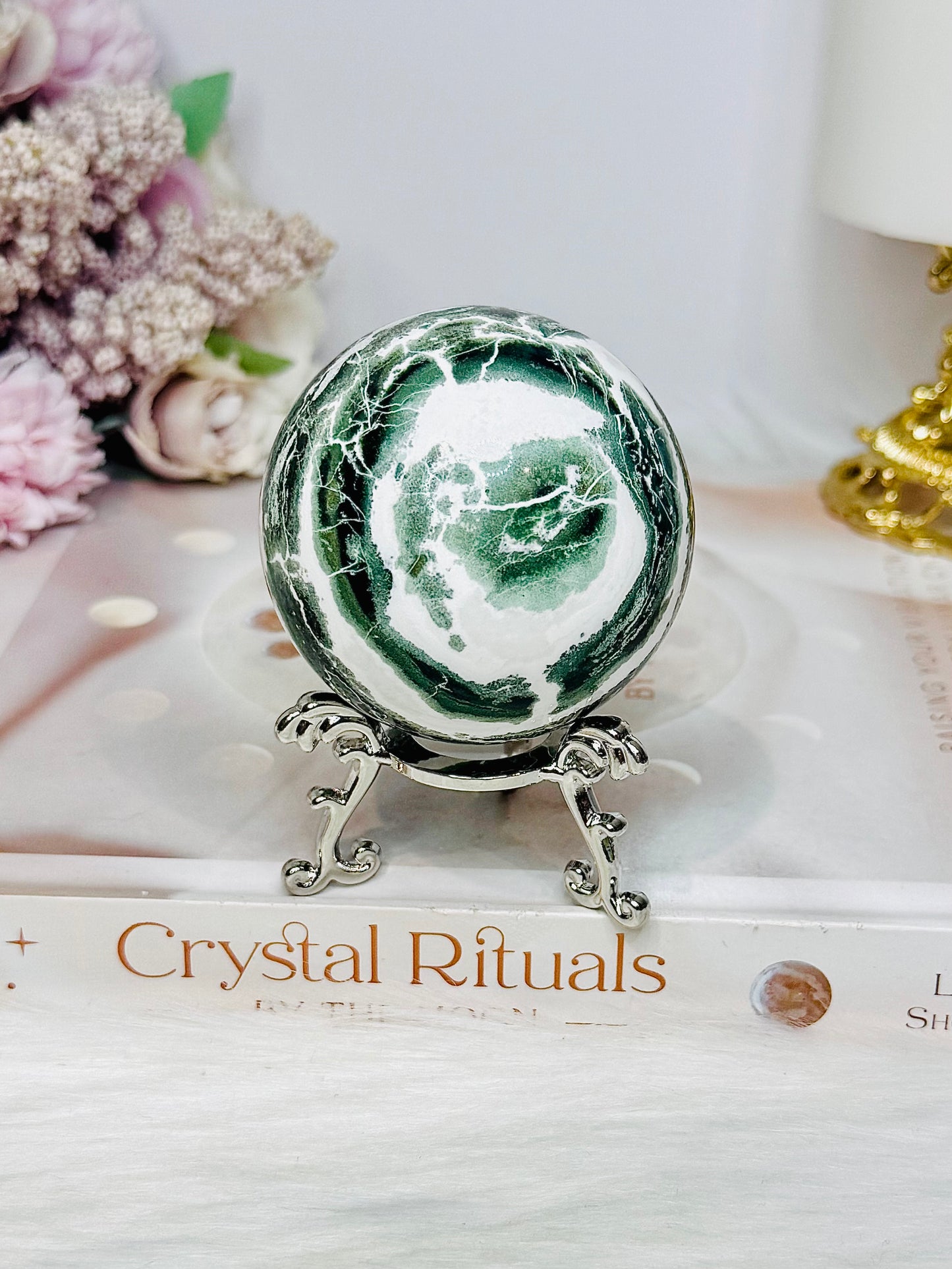 Unicorn Jasper Sphere on Stand 252g