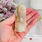 Pretty Druzy Flower Agate Tower 9cm