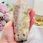 Chunky Tall 14cm Natural Druzy Pink Amethyst Tower (slight chip in tip)