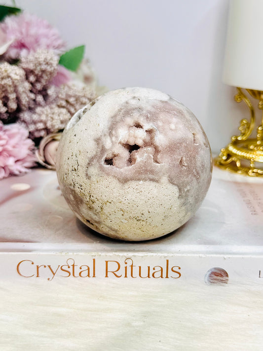 Pink Amethyst Druzy Sphere 562g