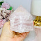 Large Rose Quartz Half Polished Tower 528g