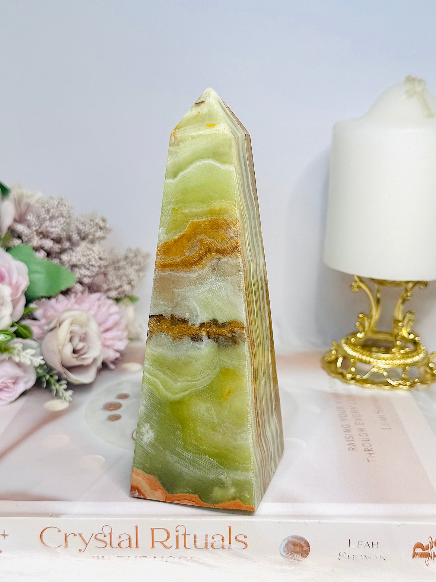 Green Onyx Chunky Tower | Obelisk 15cm 571g