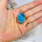 Sterling Silver 925 Navajo Turquoise Pendant In Gift Bag