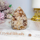 Flower Agate Carved Flame | Freeform 8cm