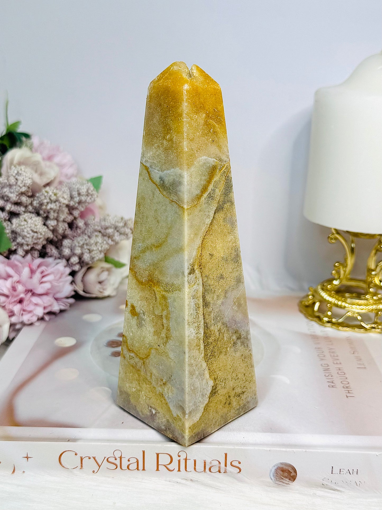 Large Pink Amethyst Tower | Obelisk 15.5cm Reduced as Imperfect Tip