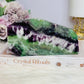 High Grade Rainbow Feather Fluorite Thick Slab 15cm
