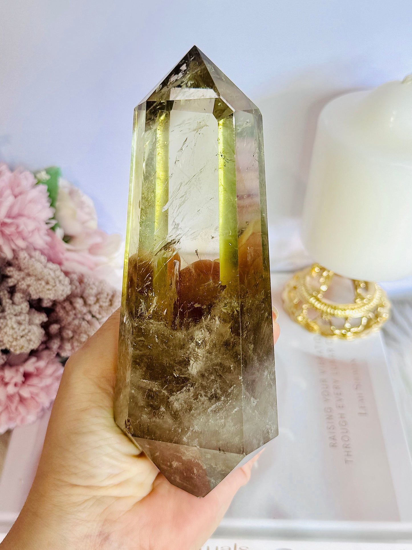 Magnificent Large 17cm 594gram Citrine Double Terminated Point