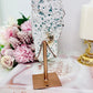 Natural Zeolite Slab | Slice on Rose Gold Stand 16cm From Brazil