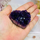 High Grade Deep Purple Amethyst Carved Heart 6cm