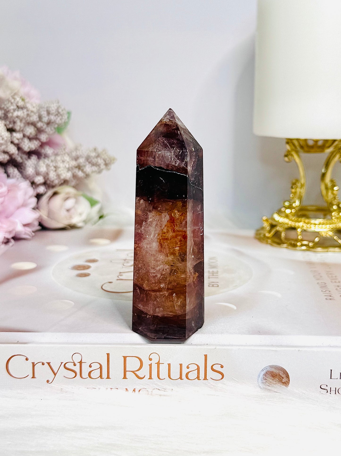 High Grade Fire Quartz Tower 8.5cm