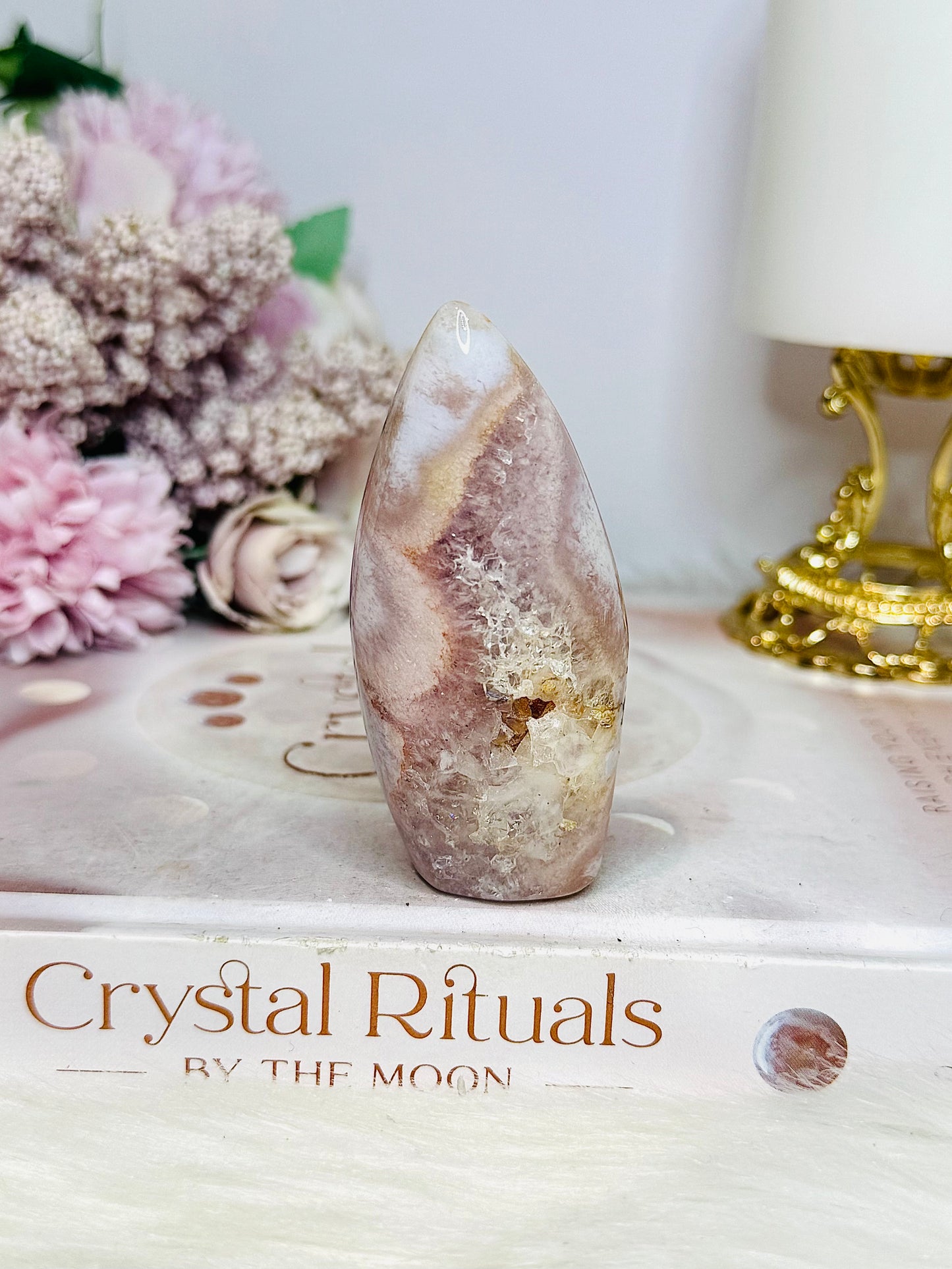 Pink Amethyst Druzy Flame | Freeform 8cm