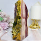 High Grade Mookaite Jasper Polished & Raw Slab 16cm 722g