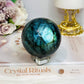 Large Labradorite Sphere on Stand 414g