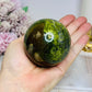 Green Opal Sphere On Stand 313g