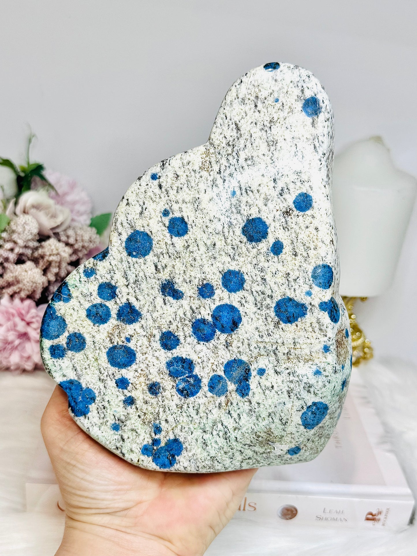 Large K2 Granite with Azurite Freeform 17cm 944g