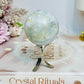 Blue Calcite Sphere on Stand 167g