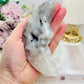 Druzy Agate Carved Moon 12cm