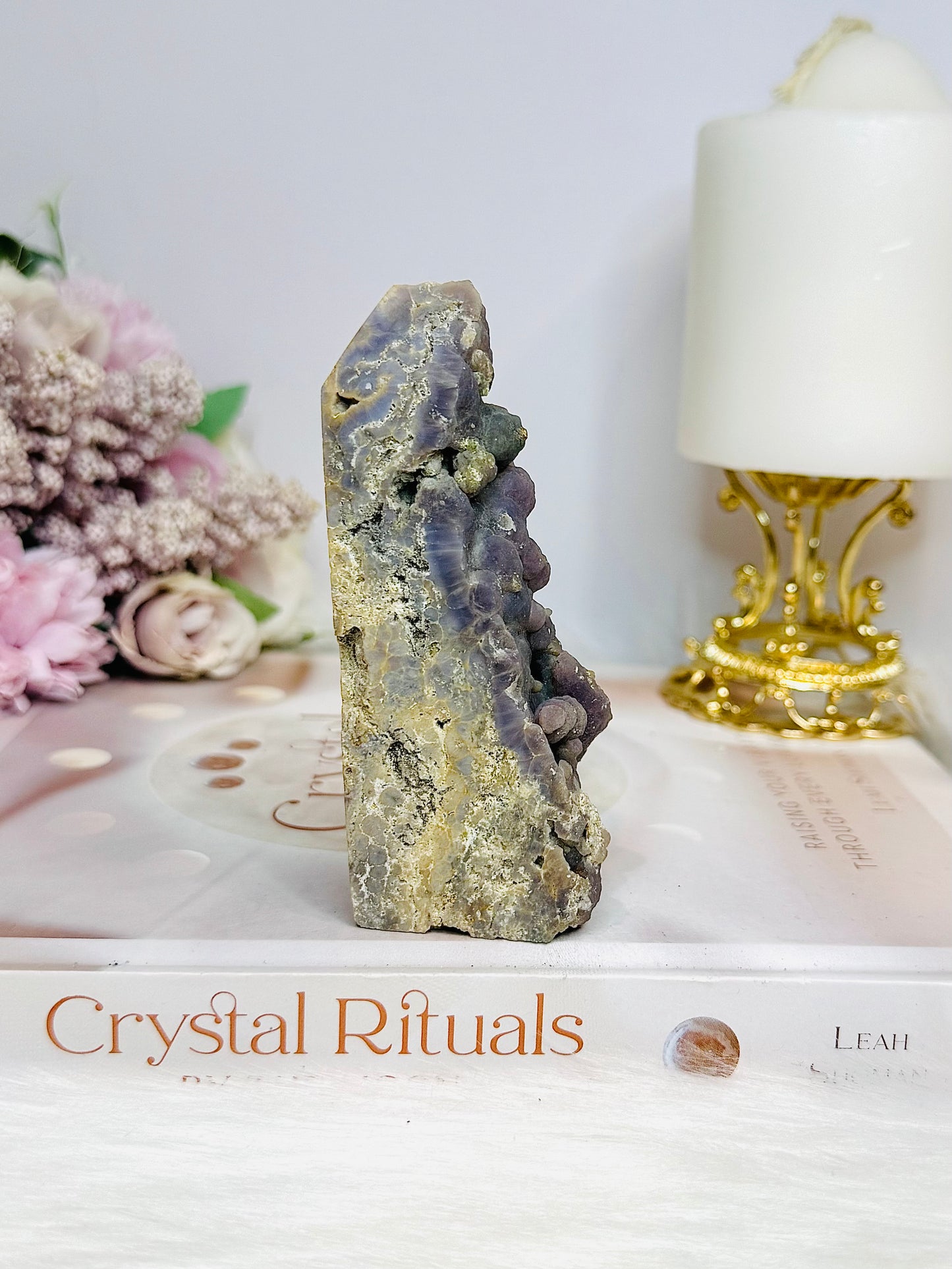 Grape Agate Natural Tower 11cm