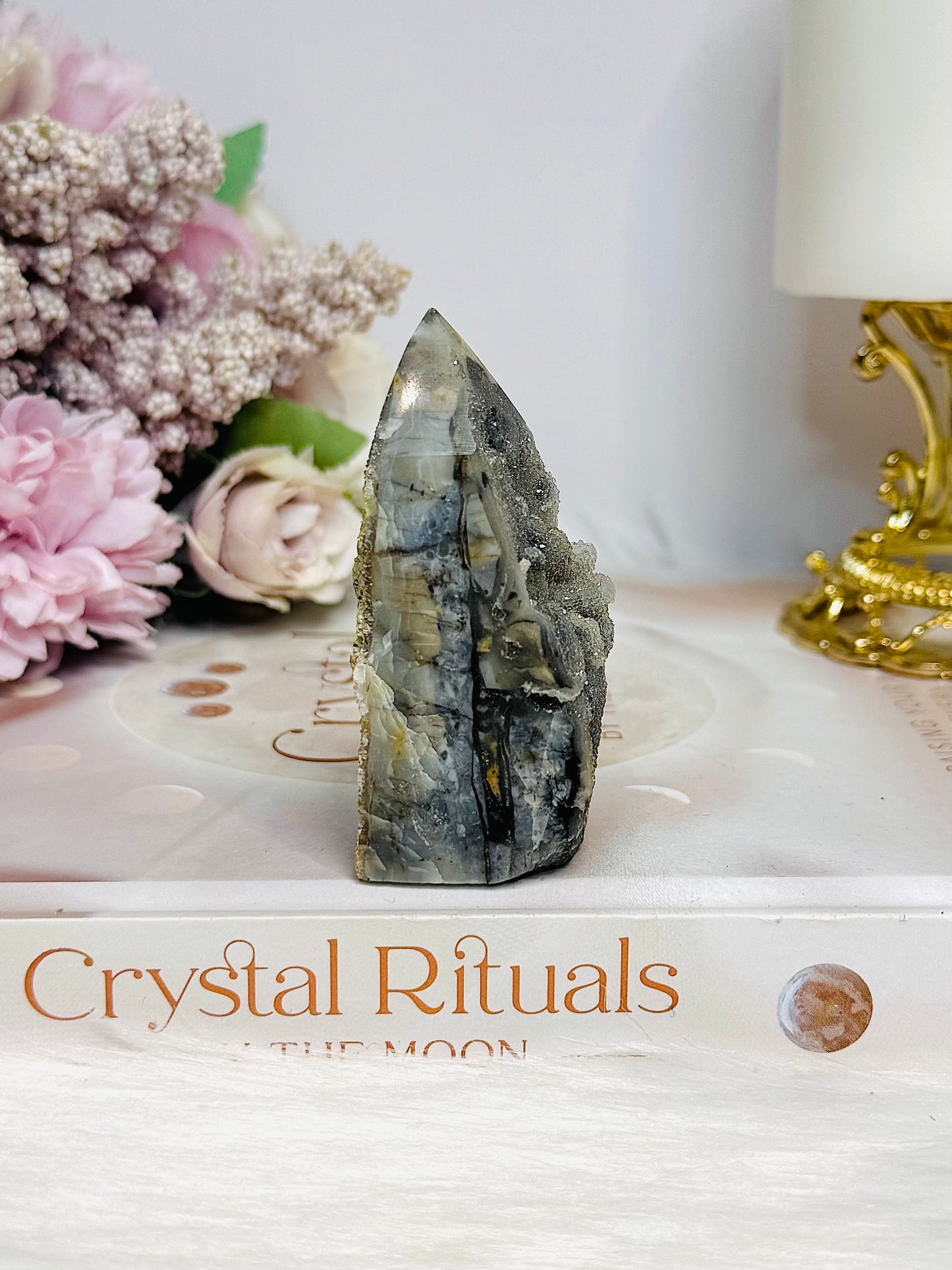 Sphalerite Druzy Tower 7cm