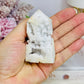 Druzy White Agate Tower 7cm