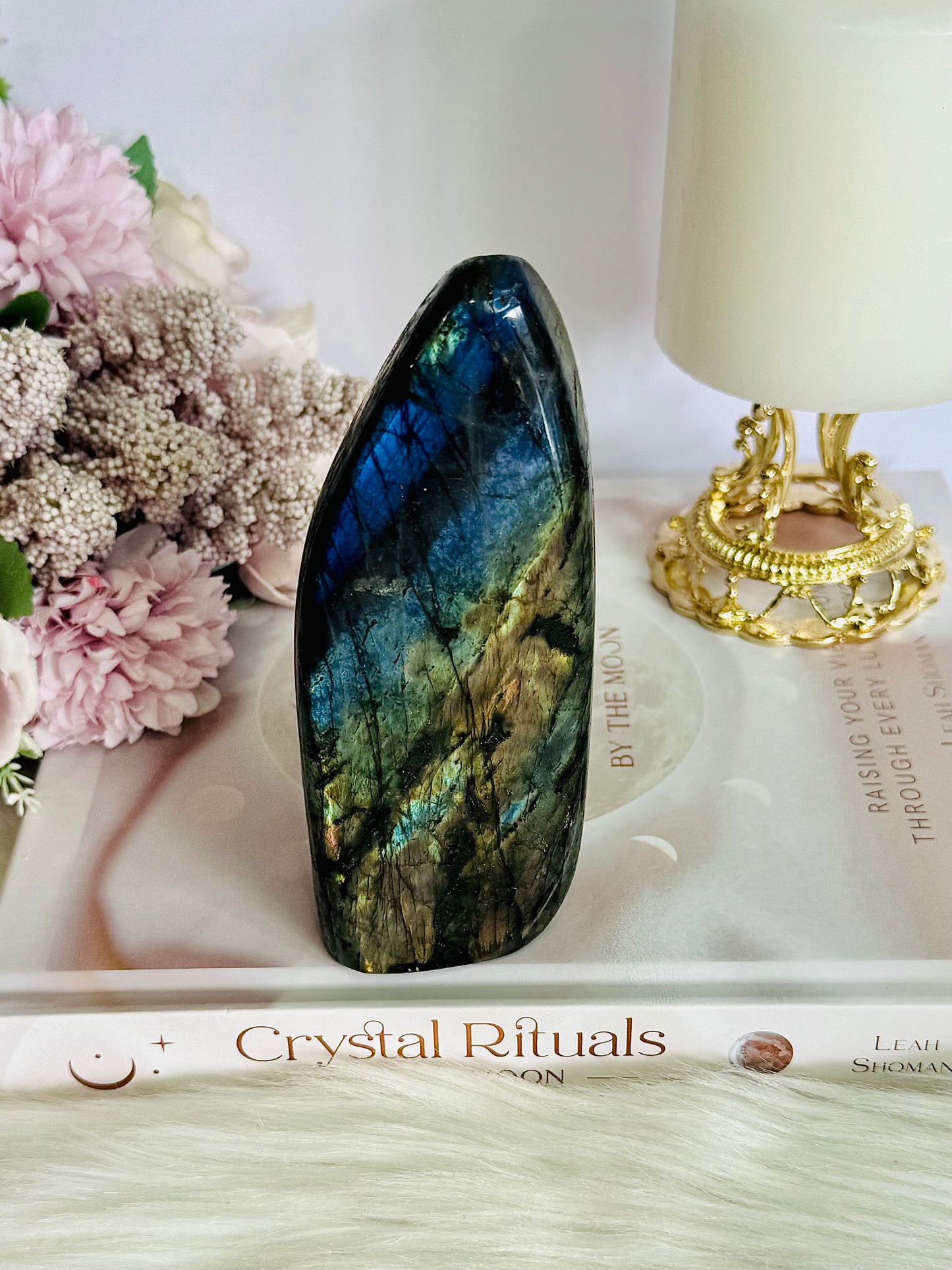 Large Chunky 12.5cm 466gram Labradorite Polished Freeform