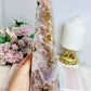 Large Druzy Pink Amethyst Tower | Obelisk 23cm 949g