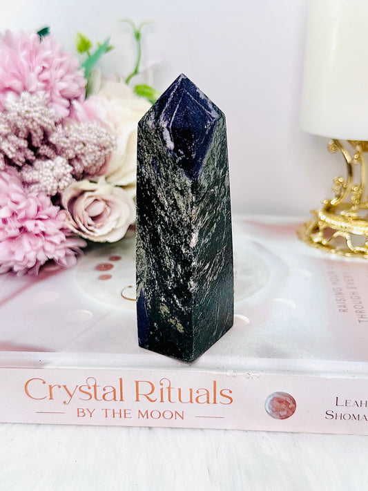 Inner Strength & Self Esteem ~ Beautiful Charoite Tower 11cm