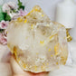 Natural Large Golden Healer Quartz Freeform with Rainbows 1.45KG 13.5cm