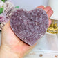 Amethyst Cluster Heart on Stand 438g