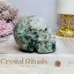 Large Moss Agate Carved Skull 9cm 452g