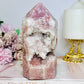 High Grade Druzy Pink Amethyst Tower 15cm 695g