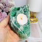 Chunky Green Fluorite Candle Holder 564g
