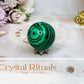 Natural Malachite Sphere on Stand 125g