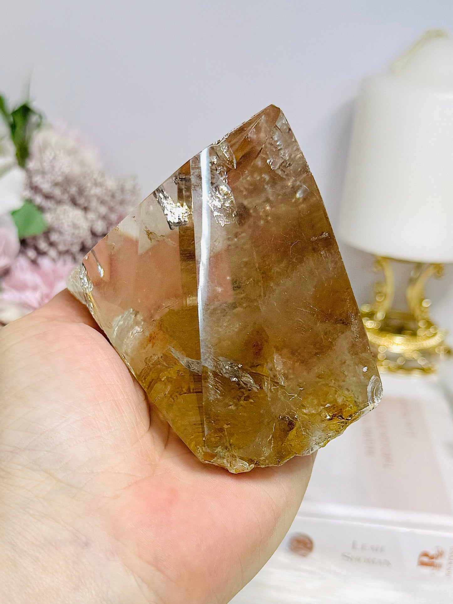 Natural Golden Healer Quartz Polished Freeform 10cm 421g